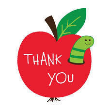 apple with thank you message in it